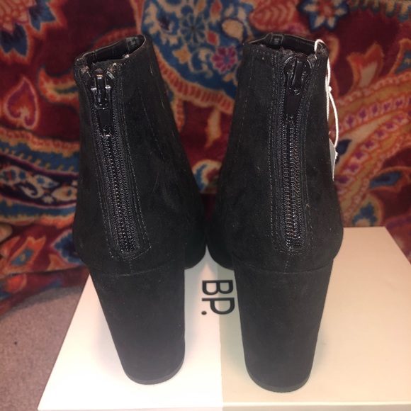 Black open toed heeled booties - Picture 5 of 6